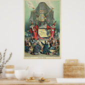 1896 Punch Cartoon "The Great Unknown" Poster (Küche)