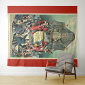 1896 Punch Cartoon "The Great Unknown" Wandteppich (Beispiel (Horizontal))