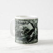 1896 US-Fünf-Dollar-Silberzertifikat Kaffeetasse (Vorderseite Links)