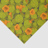 1896 Viktorianisch Nasturtium Floral Print Seidenpapier (Ausschnitt)