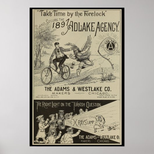 1896 Vintag Bicycle Magazine and Art Poster (Vorne)