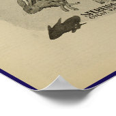 1896 Vintag Bicycle Magazine and Art Poster (Ecke)