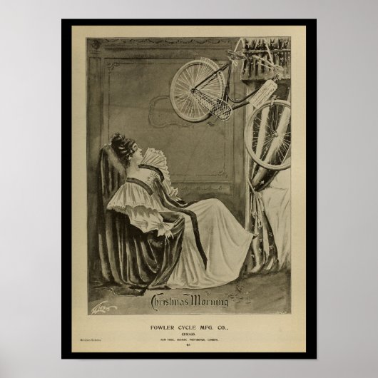 1896 Vintag Bicycle Magazine and Art Poster (Vorne)