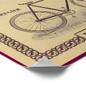 1896 Vintag Bicycle Magazine and Art Poster (Ecke)