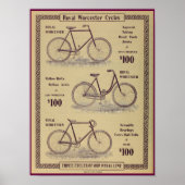 1896 Vintag Bicycle Magazine and Art Poster (Vorne)