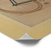 1896 Vintag Blue Bicycle Magazine und Kunstdrucke Poster (Ecke)