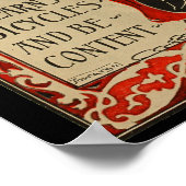 1896 Vintag Stearns Bicycle Ad Art Poster (Ecke)