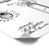 1897 Bräunende Schusswaffenpatentkunst Zeichnend P Poster (Ecke)