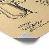 1897 Bräunende Schusswaffenpatentkunst Zeichnend P Poster (Ecke)