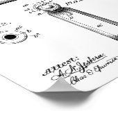 1897 Bräunende Schusswaffenpatentkunst Zeichnend P Poster (Ecke)