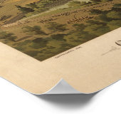 1897 Nashville, TN Centennial Expo Panoramabalkart Poster (Ecke)