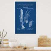 1897 US-Patent 577281 - Pump Action Shotgun Poster (Küche)