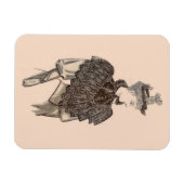 1897 Viktorianische Frau Magnet (Horizontal)