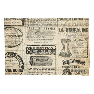 1897 Werbung in der französischen Zeitung Kissenbezug