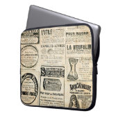 1897 Werbung in der französischen Zeitung Laptopschutzhülle (Vorderseite Links)