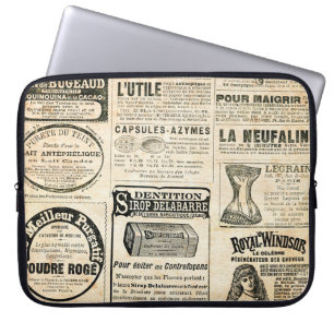 1897 Werbung in der französischen Zeitung Laptopschutzhülle