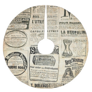 1897 Werbung in der französischen Zeitung Polyester Weihnachtsbaumdecke
