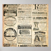 1897 Werbung in der französischen Zeitung Poster (Vorne)