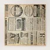 1897 Werbung in der französischen Zeitung Puzzle (Horizontal)