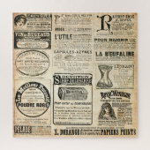 1897 Werbung in der französischen Zeitung Puzzle (Vertikal)