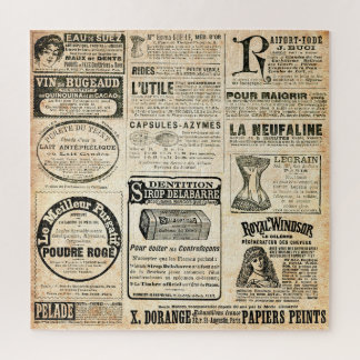 1897 Werbung in der französischen Zeitung Puzzle