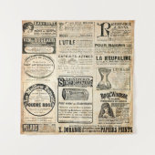 1897 Werbung in der französischen Zeitung Wandteppich (Vorderseite)