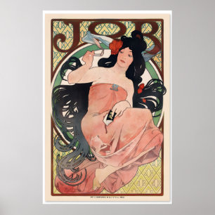 1898 Alphonse Mucha Job Rolling Papers Klassische Poster