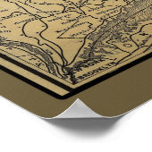 1898 Boston, Maine Railroad Map Poster (Ecke)