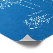 1898 Fahrradpatentdruck ohne Kettengetriebe Poster (Ecke)