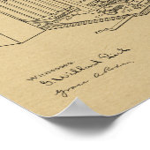 1898 Faltkamera Patent Art Zeichnend Druck Poster (Ecke)