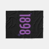 1898 - Lila mit Glitzern Fleecedecke (Vorderseite (Horizontal))