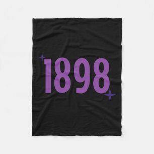 1898 - Lila mit Glitzern Fleecedecke