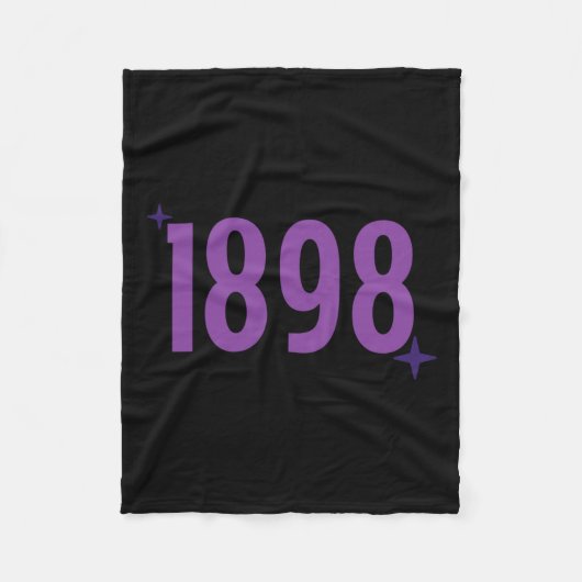 1898 - Lila mit Glitzern Fleecedecke (Vorderseite)