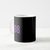 1898 - Lila mit Glitzern Kaffeetasse (Vorderseite Links)