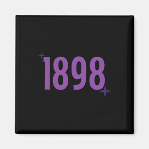 1898 - Lila mit Glitzern Magnet