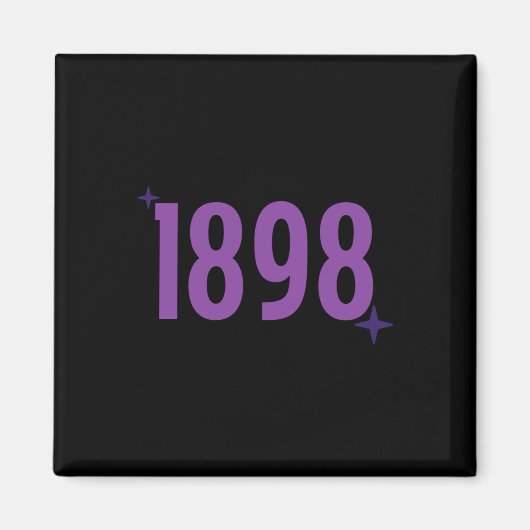1898 - Lila mit Glitzern Magnet (Vorne)