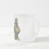 (1898) mattierte GlasTasse Alphonse Mucha Medee Mattglastasse (VorderseiteRechts)