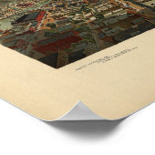 1898 Milwaukee, WI Birds Eye Panorama Karte Poster (Ecke)