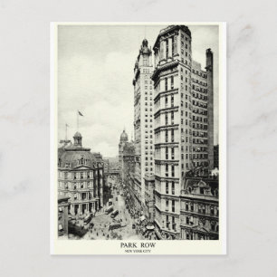 1898 Park Row, New York City Postkarte