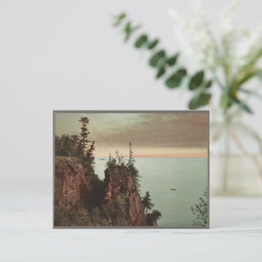 1898 Pulpit Rock, Presque Isle Park Marquette, MI Postkarte (Stehend Vorderseite)