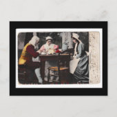 1898 Vintag Erster Erntedank Abendessen Postkarte (Vorderseite)