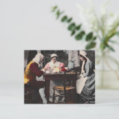 1898 Vintag Erster Erntedank Abendessen Postkarte (Stehend Vorderseite)