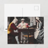 1898 Vintag Erster Erntedank Abendessen Postkarte (Vorne/Hinten)