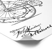 1898 Vintager Fahrradverleih Patentschrift Art Pri Poster (Ecke)