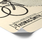 1898 Vintages Fahrrad Saltley Cycles und Art Poste Poster (Ecke)