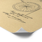 1898 Vintages Fahrradpatent Art Printwerbung Poster (Ecke)