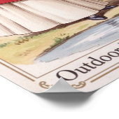 1898 Vintages Outdoor Fashion Wall Poster (Ecke)