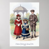 1898 Vintages Outdoor Fashion Wall Poster (Vorne)