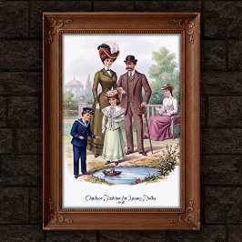 1898 Vintages Outdoor Fashion Wall Poster