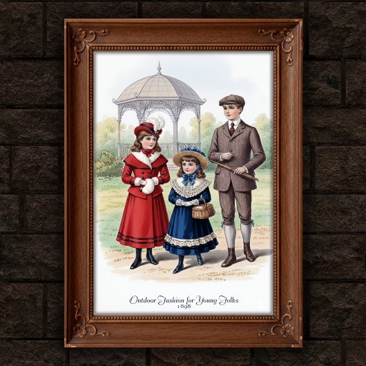 1898 Vintages Outdoor Fashion Wall Poster